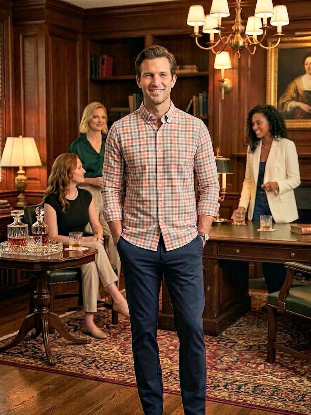 NWT johnnie-O Performance Plaid Shirt Tweener Button XL $138 MSRP